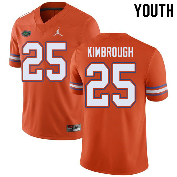Jordan Brand Youth #25 Chester Kimbrough Florida Gators College Football Jerseys Sale-Orange - Click Image to Close